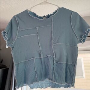 Full Tilt Green Boxy Crop T-Shirt